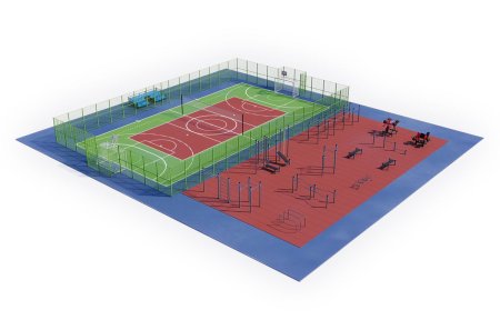 Умная спортивная площадка. Комплект №1 (по приказу Минспорта России №107 от 15.02.22) - 89х3 мм