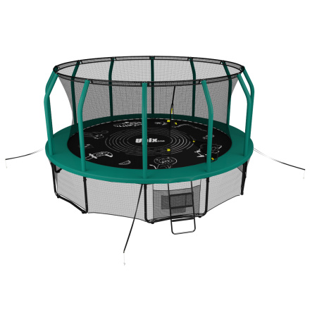 Батут UNIX Line SUPREME GAME 14 ft (Green)