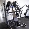 Грудной жим сидя на свободных весах Realleader LD-1001 (HSPro-1001) (серая рама, черная обивка)