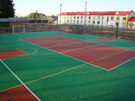 Напольное модульное покрытие спортивных площадок