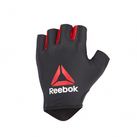 Перчатки для фитнеса Reebok (черный/красный), разм.L