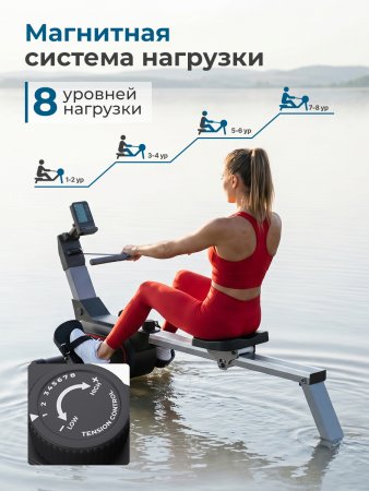 Гребной тренажер DFC PASYOU SQ-RM2405, магнитный