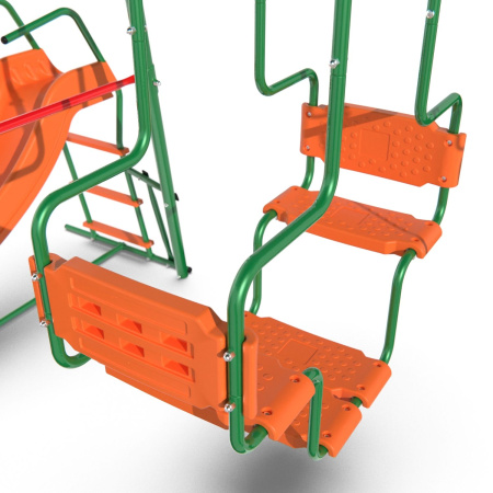 Детский комплекс DFC MULTIPLAY качели: планер, лодка, верёвочные; горка