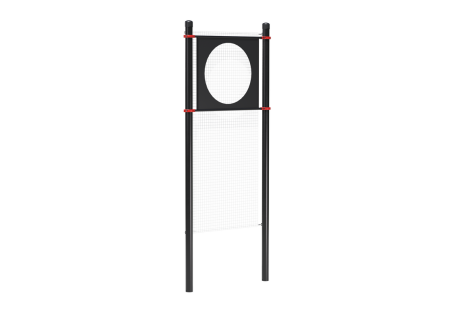 Мишень на стойках круглая с отверстием диаметром 90 см и со звуковым сигналом - для инвалидов и лиц