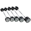 Набор прямых полиуретановых штанг (шаг 5 кг, 5 шт) PROFI-FIT 35-55 кг