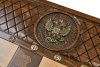 Шахматы + нарды резные "Герб РФ" 60, Haleyan