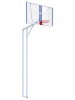 Баскетбольная стойка двухопорная с проф. щитом 1800х1050 мм из оргстекла 10 мм и усиленным кольцом