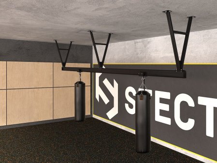 Комплект монорельса для подвесных снарядов (L=5,94 метров) с кронштейнами H=900 мм