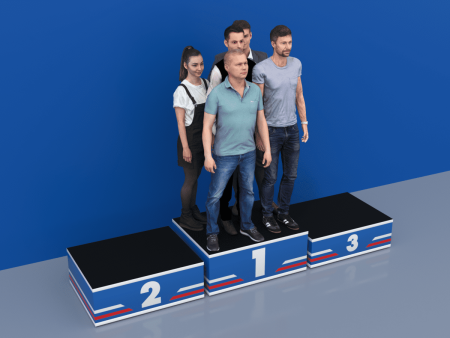 Пьедестал (ПРО) Матрешка 1012х812мм (прямоугольный)