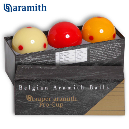 Шары Super Aramith Pro-Cup Carom ø61,5мм 3шара