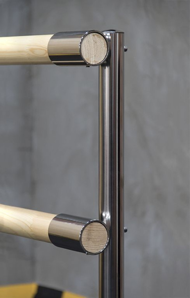 2-х уровневый мобильный (переносной) хореографический станок «Элегант» V2.0 (нерж. сталь)