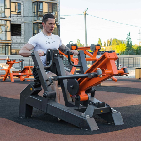 P-1809 Уличный тренажер Наклонная тяга с переменной нагрузкой ZAVODSPORTA