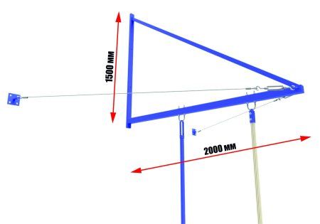Консоль для шестов и канатов