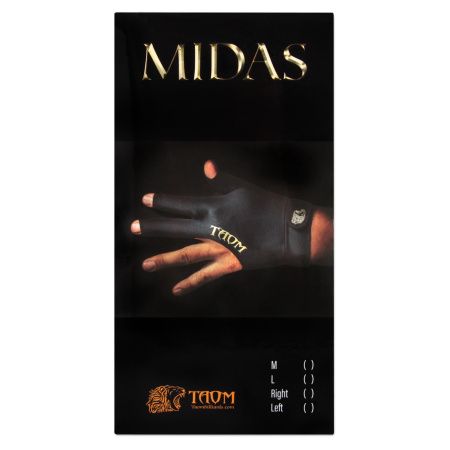 Перчатка Taom Midas Billiard Glove черная левая L