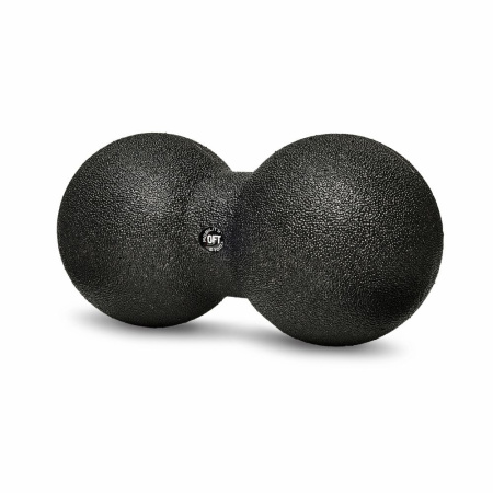 Шар массажный сдвоенный 24 х 12 см черный (без цветной коробки)