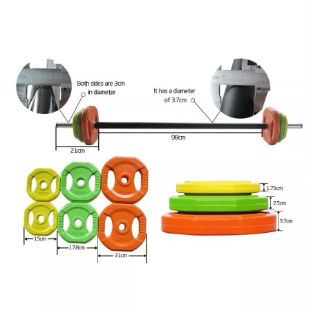 Памп-штанга 20 кг OKPRO