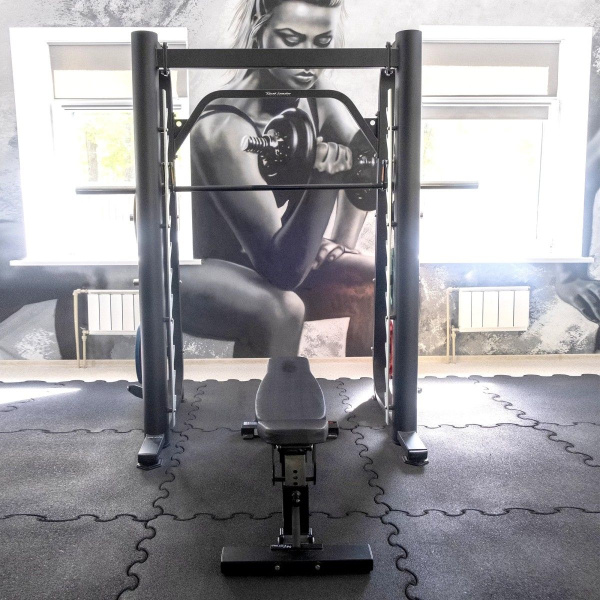 Машина Смита Realleader FM-2007 (черная рама, бордовая обивка)