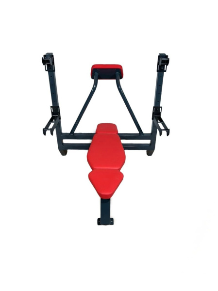 Скамья для жима лежа со страховочными упорами и упором для партнера