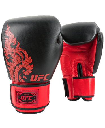 Перчатки для бокса UFC Premium True Thai (черные) 12 Oz