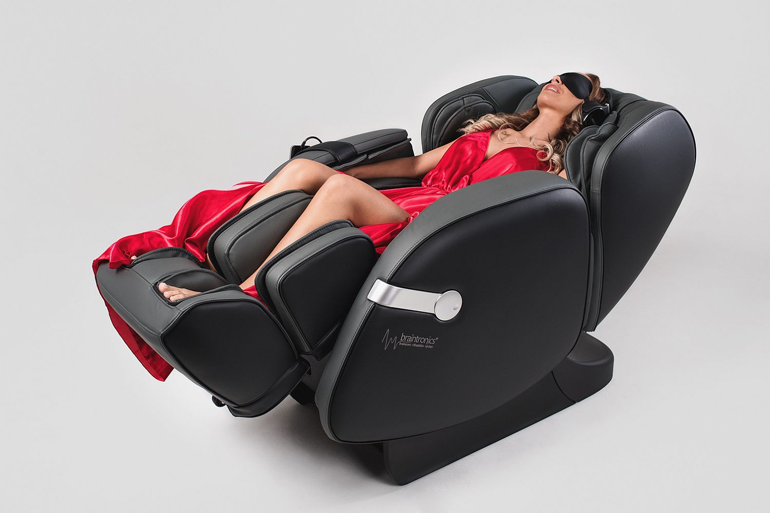 Массажное кресло BetaSonic 2 Braintronics grey-black