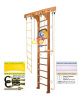Шведская стенка Kampfer Wooden Ladder Wall Basketball Shield (№2 Ореховый Высота 3 м белый)