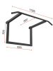 Турник металлический на шведскую стенку