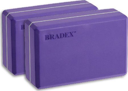 Блоки для йоги, Bradex SF 0614, фиолетовый, 2 шт