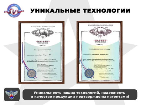 Офисное массажное кресло PRESIDENT PRO Терракот
