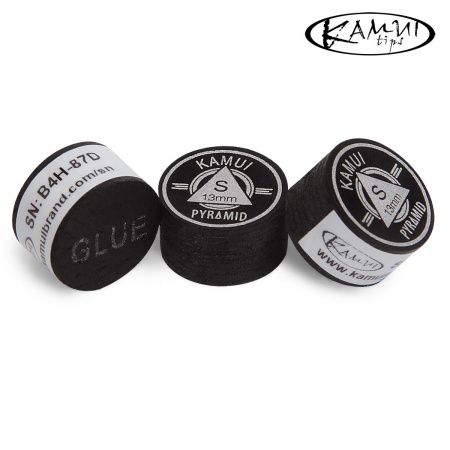 Наклейка для кия Kamui Pyramid Black ø13мм Soft 1шт.