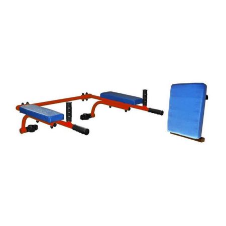 Брусья откидные со спинкой для ДСК Юный Атлет (красный)