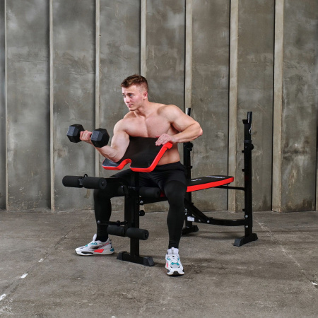 Скамья со стойками под штангу DFC Fytter BEW04R