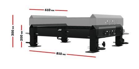 Тяжелоатлетические плинты для штанги с регулировкой по высоте 20-30 см (пара)