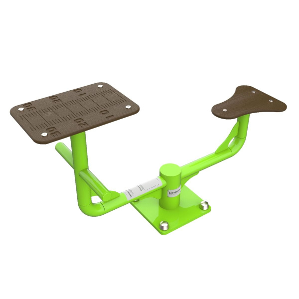 F-1703 Уличный тренажер Растяжка сидя с мерной шкалой ZAVODSPORTA