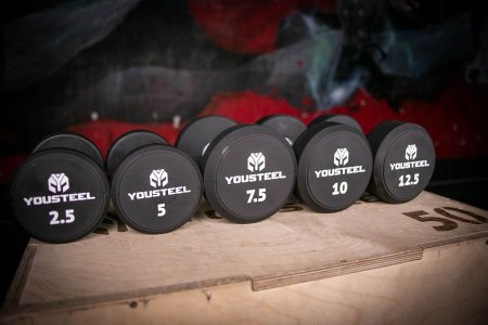 Гантели YOUSTEEL круглые полиуретановые 