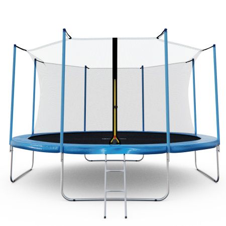 Батут каркасный с сеткой DFC Kondition 14 ft с лестницей