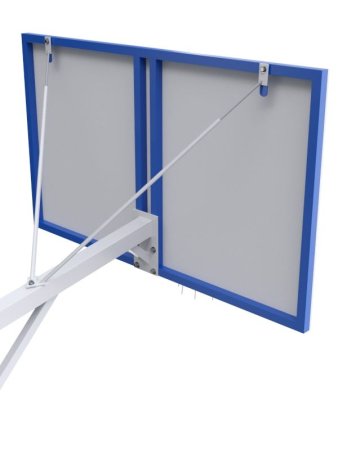 Баскетбольная стойка двухопорная с игровым щитом 1800х1050 мм и усиленным кольцом