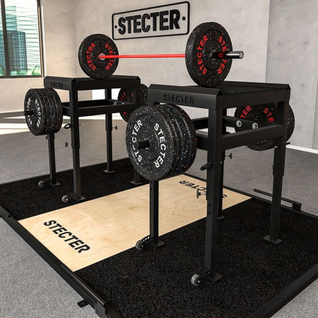 Тяжелоатлетические плинты для штанги с регулировкой по высоте 85-115 см (пара)