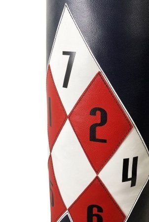 Мешок боксерский набивной С разметкой TOTALBOX кожа / Синий