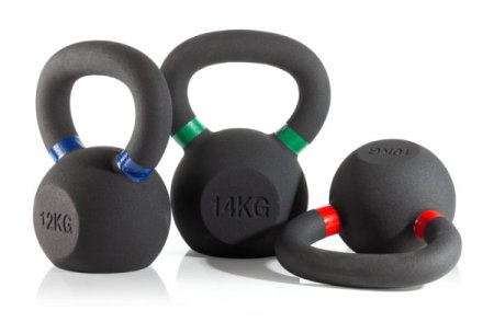 Гиря чугунная с цветным кольцом VictoryFit VF-KCR