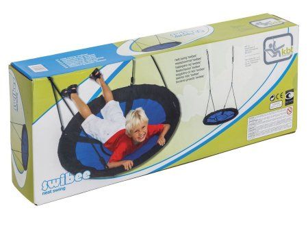 Качели KBT Гнездо Swibee / 190.007.004.001 (синий/черный)