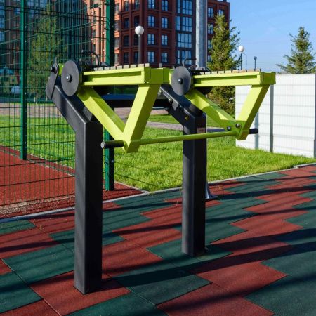 P-1804 Уличный тренажер Приседание с переменной нагрузкой ZAVODSPORTA