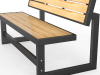 Скамья для улицы со спинкой парковая