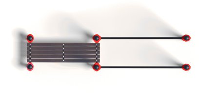 Брусья в подъем со скамьей