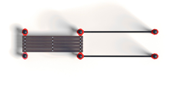 Брусья в подъем со скамьей