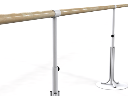 Станок балетный мобильный однорядный с регулировкой высоты на круглом основании