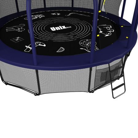 Батут UNIX Line SUPREME GAME 12 ft (blue)