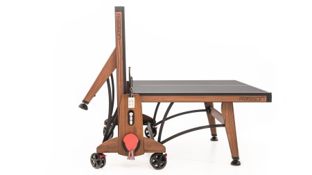 Теннисный стол складной для помещений "RASSON PREMIUM T03 Indoor" (274 х 152,5 х 76 см, натуральный орех) с сеткой