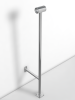 Кронштейн однорядный напольно-пристенный из нержавеющей стали