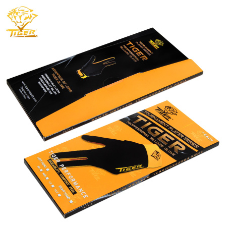 Перчатка Tiger Professional Billiard Glove черная/желтая правая M