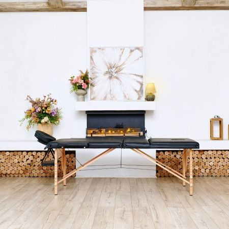 Массажный стол DFC NIRVANA Relax Pro, цвет чёрный